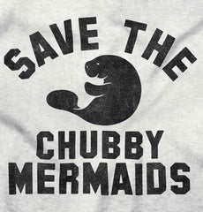 Chubby Mermaid Infant Toddler T Shirt-Direct To Garment Print-Brisco Baby