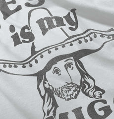 Amigo Jesus Trimmed Colored Velcro Bib-Direct To Garment Print-Brisco Baby