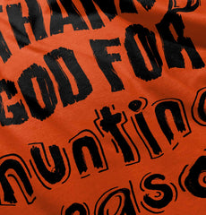 Thank God For Hunting Romper Bodysuit-Direct To Garment Print-Brisco Baby