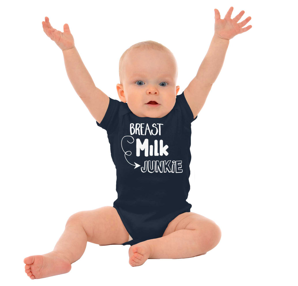 Milk Junkie Romper Bodysuit-Direct To Garment Print-Brisco Baby