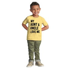 Aunt And Uncle Love Me Infant Toddler T Shirt-Direct To Garment Print-Brisco Baby