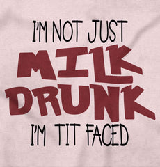 Tit Faced Baby Ruffled Trim Romper-Direct To Garment Print-Brisco Baby