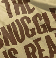 Snuggle Is Real Romper Bodysuit-Direct To Garment Print-Brisco Baby