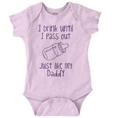 Like My Daddy Romper Bodysuit-Direct To Garment Print-Brisco Baby