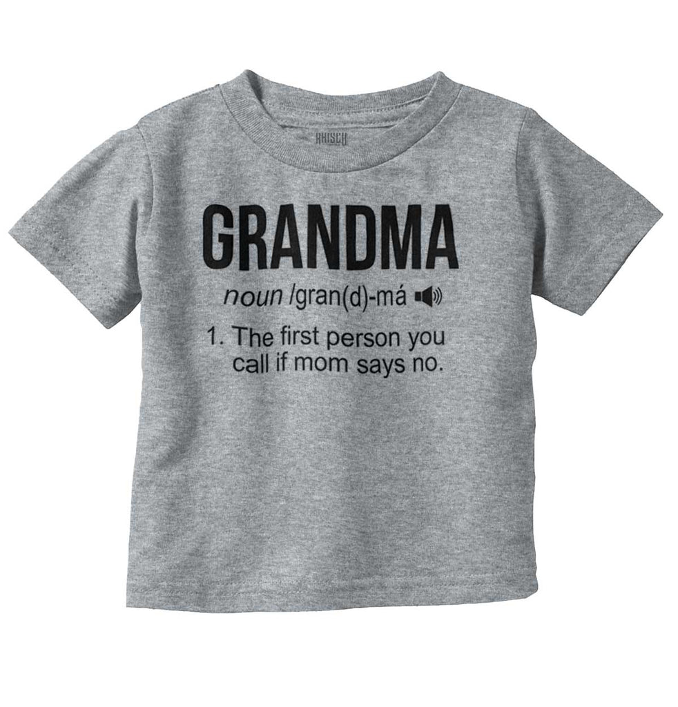 Grandma Infant Toddler T Shirt-Direct To Garment Print-Brisco Baby