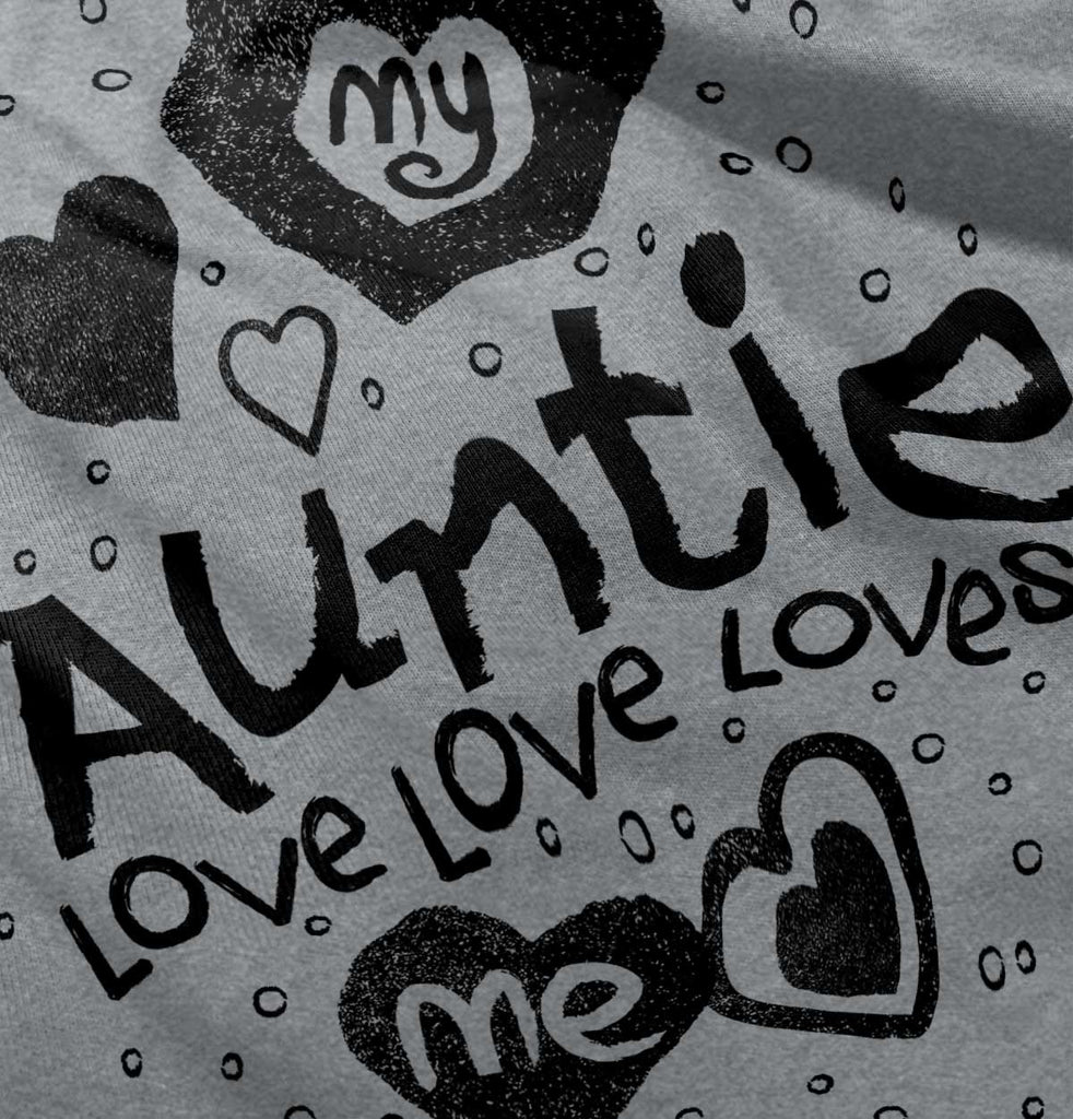 Auntie Loves Me Romper Bodysuit-Direct To Garment Print-Brisco Baby