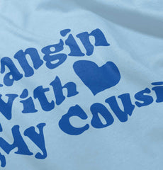 Hangin With Cousin Infant Baby Bib-Direct To Garment Print-Brisco Baby