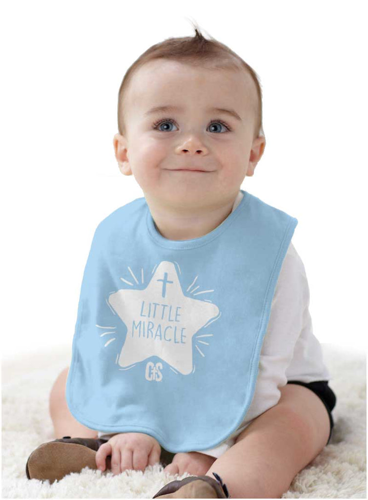 Little Miracle Infant Baby Bib-Direct To Garment Print-Brisco Baby
