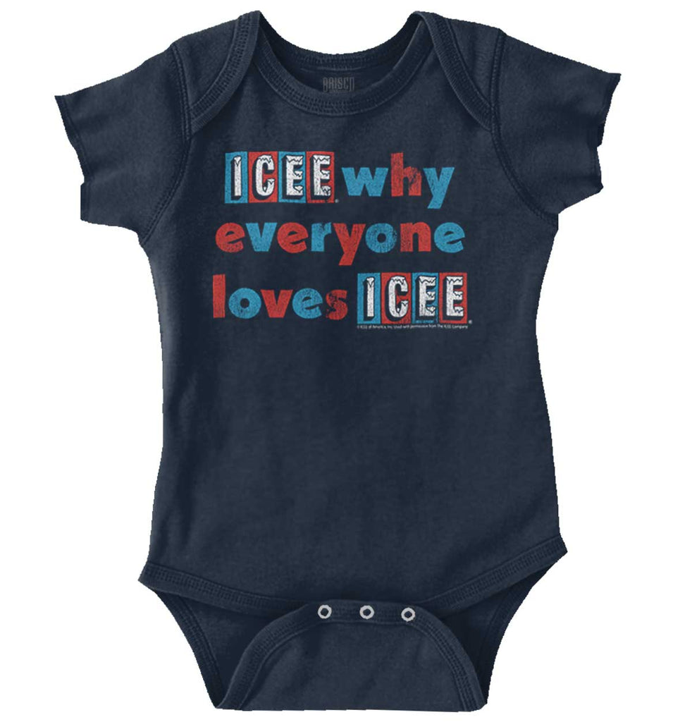 Everyone Loves Icee Romper Bodysuit-Direct To Garment Print-Brisco Baby