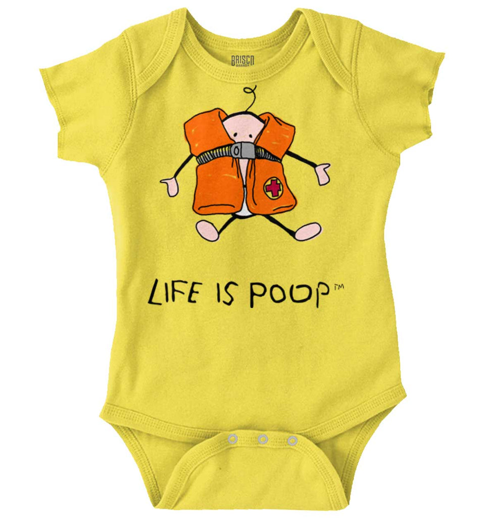 Baby Life Vest Romper Bodysuit-Direct To Garment Print-Brisco Baby