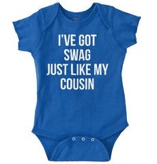 Swag Like Cousin Romper Bodysuit-Direct To Garment Print-Brisco Baby