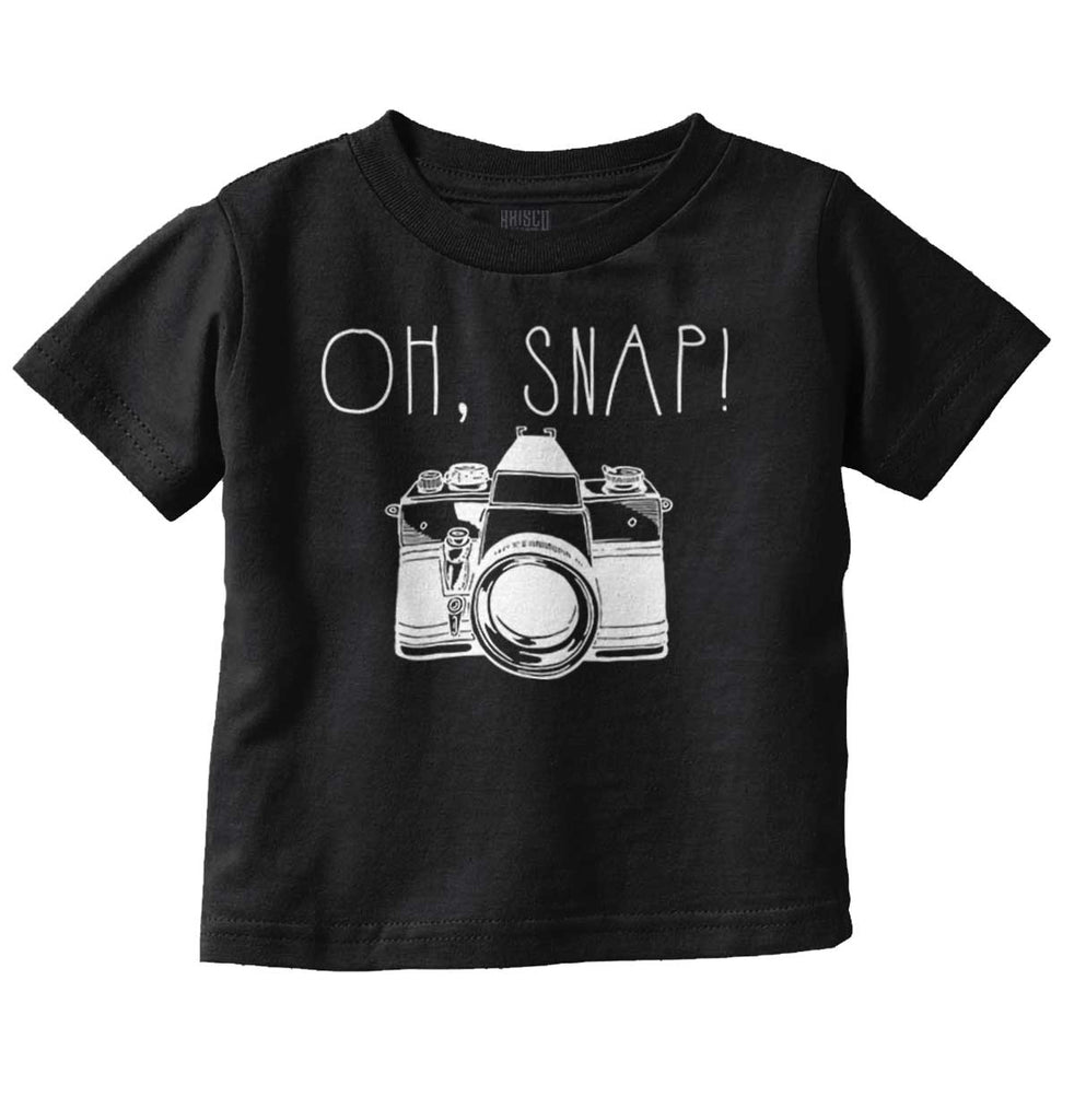 Oh Snap Camera Infant Toddler T Shirt-Direct To Garment Print-Brisco Baby