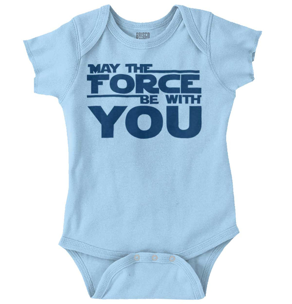 Force Be With You Romper Bodysuit-Direct To Garment Print-Brisco Baby
