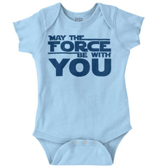 Force Be With You Romper Bodysuit-Direct To Garment Print-Brisco Baby
