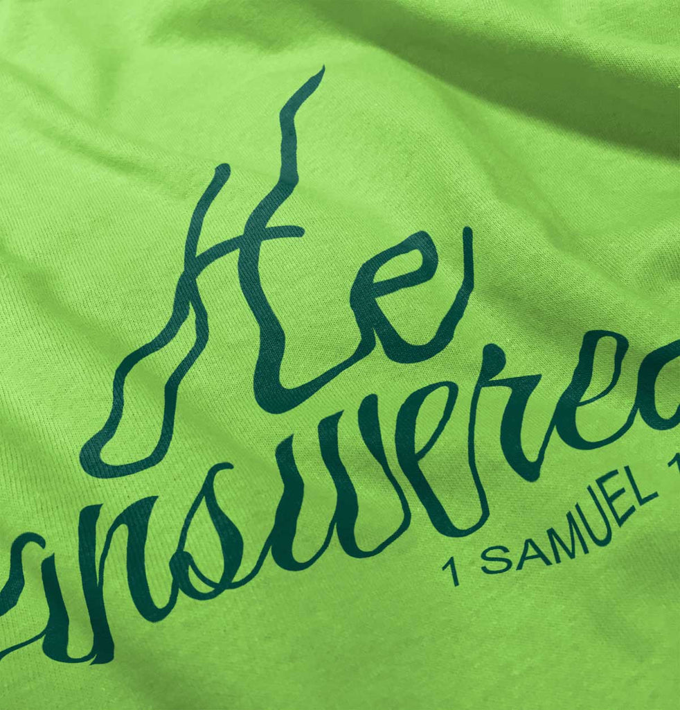 He Answered Romper Bodysuit-Direct To Garment Print-Brisco Baby