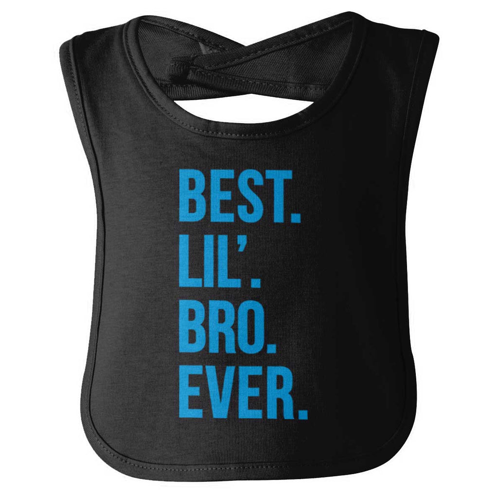 Best Lil' Bro Ever Infant Baby Bib-Direct To Garment Print-Brisco Baby