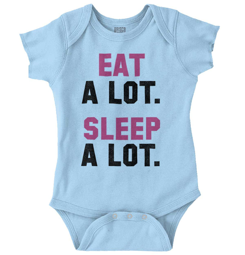 Sleep A Lot Romper Bodysuit-Direct To Garment Print-Brisco Baby