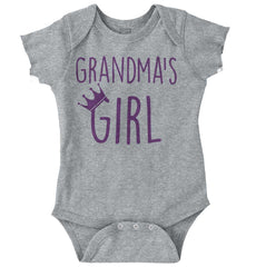 Grandma's Girl Romper Bodysuit-Direct To Garment Print-Brisco Baby