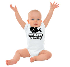 I'm Teething Romper Bodysuit-Direct To Garment Print-Brisco Baby