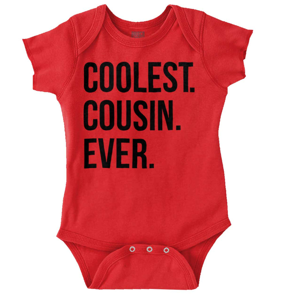 Coolest Cousin Ever Romper Bodysuit-Direct To Garment Print-Brisco Baby