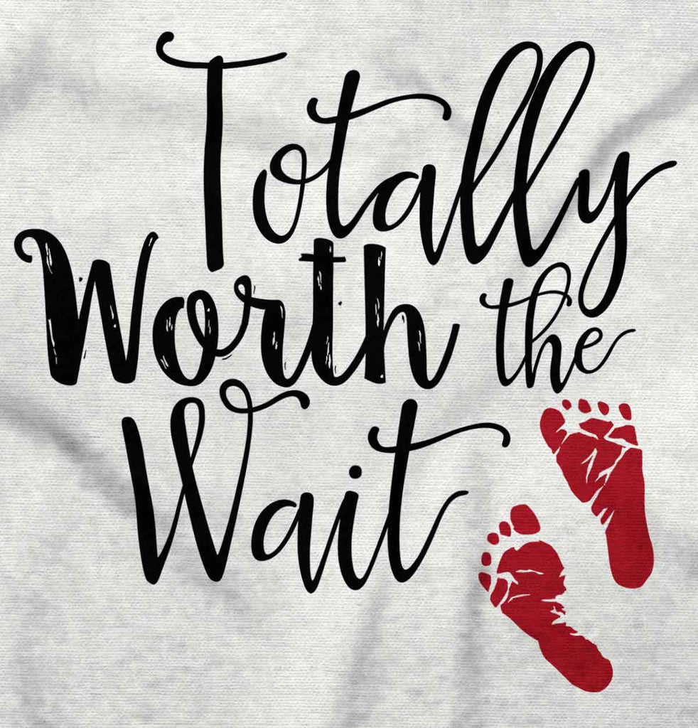 Totally Worth it Infant Baby Bib-Direct To Garment Print-Brisco Baby