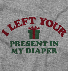 Present My Diaper Infant Toddler T Shirt-Direct To Garment Print-Brisco Baby
