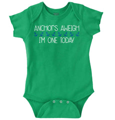 Anchors Aweigh Romper Bodysuit-Direct To Garment Print-Brisco Baby