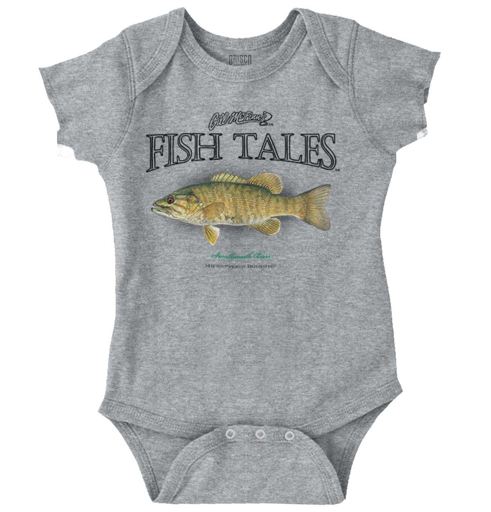 Smallmouth Bass Romper Bodysuit-Direct To Garment Print-Brisco Baby