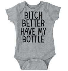 My Bottle Romper Bodysuit-Direct To Garment Print-Brisco Baby