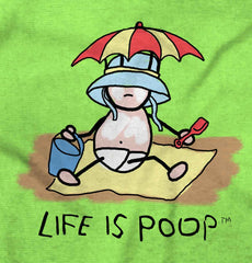 Beach Umbrella Infant Toddler T Shirt-Direct To Garment Print-Brisco Baby