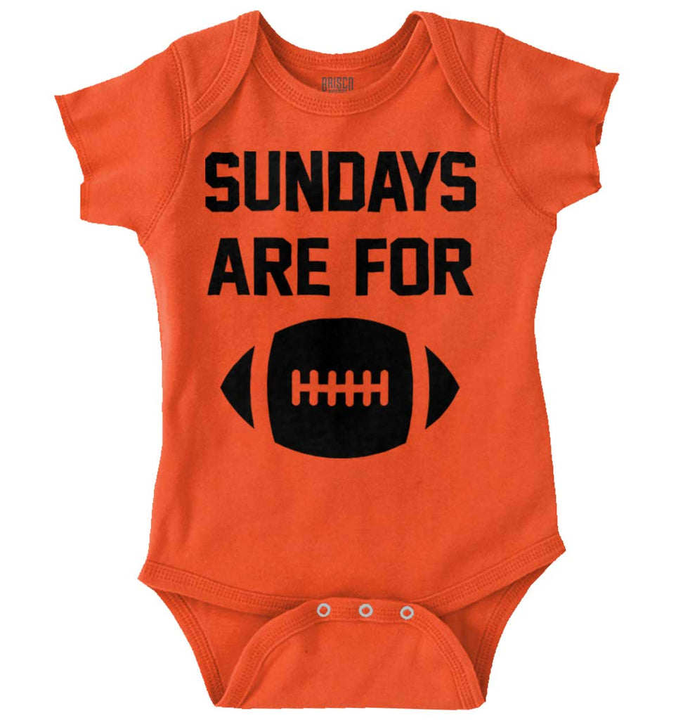 Sundays for Football Romper Bodysuit-Direct To Garment Print-Brisco Baby