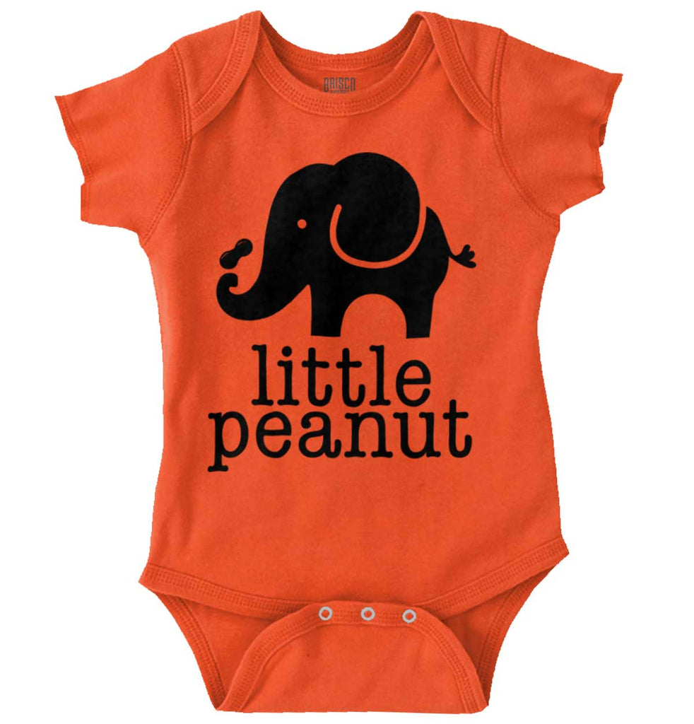 Elephant Peanut Romper Bodysuit-Direct To Garment Print-Brisco Baby
