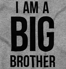 I Am A Big Brother Romper Bodysuit-Direct To Garment Print-Brisco Baby