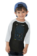 Rubik's Screen Toddler Baseball-Direct To Garment Print-Brisco Baby