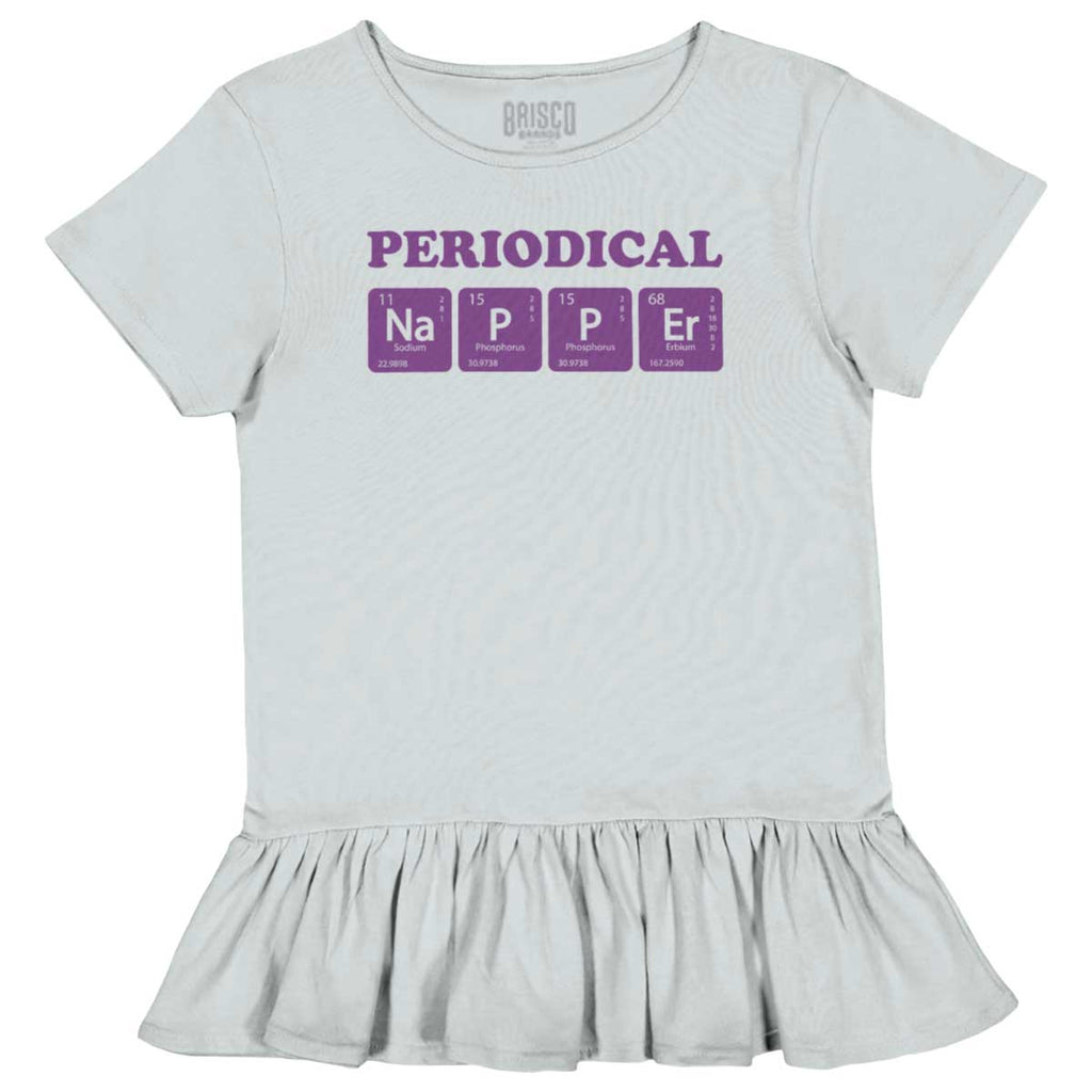 Nap Periodically Toddler Ruffle Bottom Tee-Direct To Garment Print-Brisco Baby