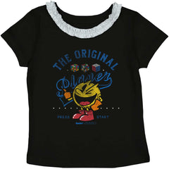 The Original Player Toddler Ruffled Trim T-Shirt-Direct To Garment Print-Brisco Baby
