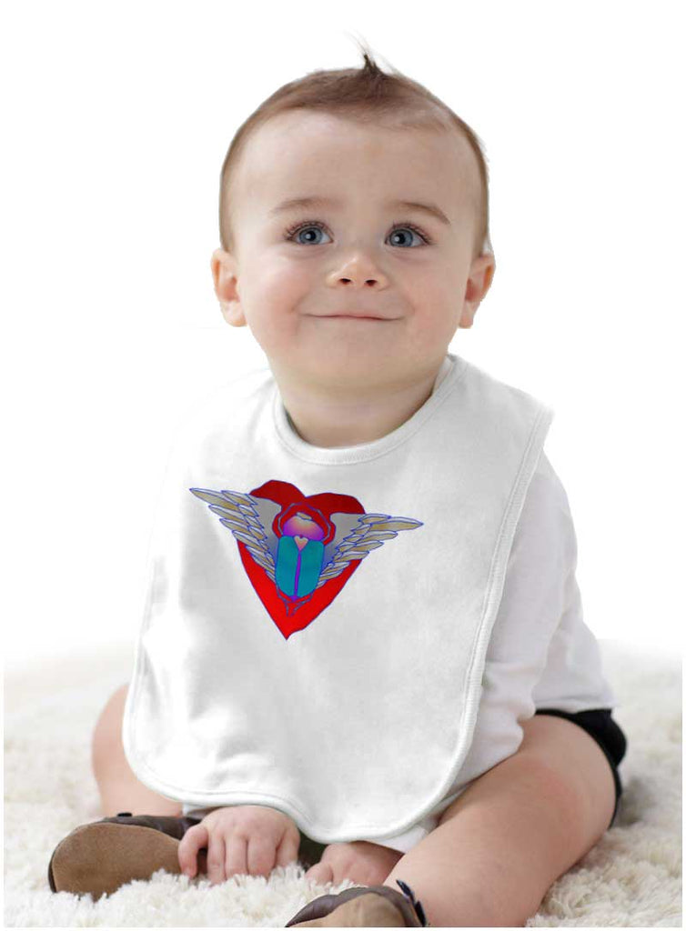 Hand Drawn Journey Infant Baby Bib-Direct To Garment Print-Brisco Baby