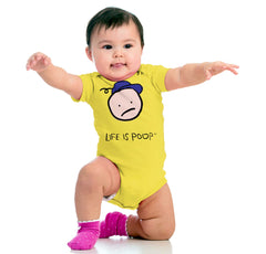 Boy Logo Romper Bodysuit-Direct To Garment Print-Brisco Baby