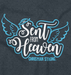 Sent From Heaven Toddler Football Jersey Tee-Direct To Garment Print-Brisco Baby