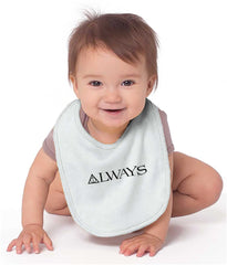 Always Illuminati Infant Baby Bib-Direct To Garment Print-Brisco Baby