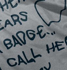 Hero Wears Badge Toddler Football Jersey Tee-Direct To Garment Print-Brisco Baby