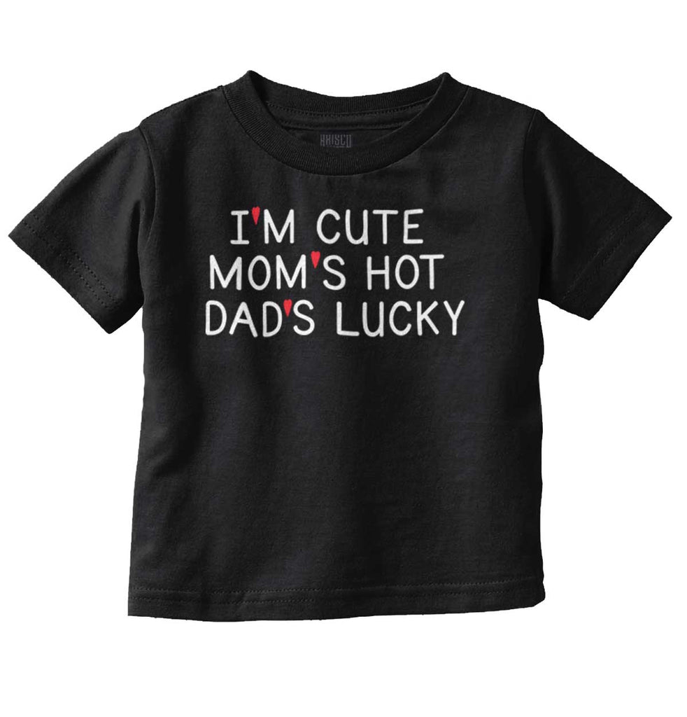 Dads Lucky Infant Toddler T Shirt-Direct To Garment Print-Brisco Baby