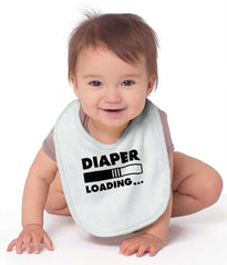 Loading Diaper Infant Baby Bib-Direct To Garment Print-Brisco Baby