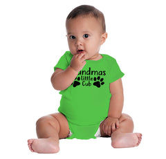 Granmda's Little Cub Romper Bodysuit-Direct To Garment Print-Brisco Baby