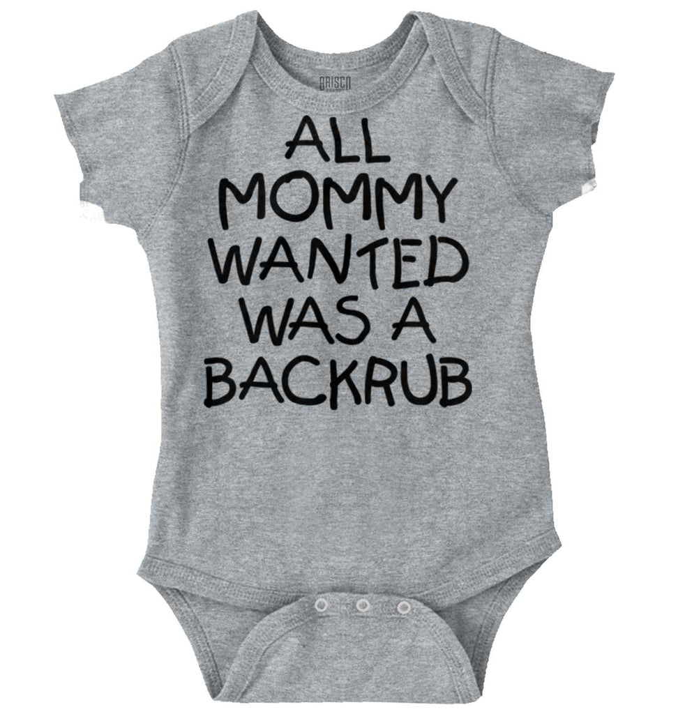 Backrub Romper Bodysuit-Direct To Garment Print-Brisco Baby