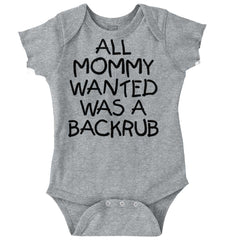Backrub Romper Bodysuit-Direct To Garment Print-Brisco Baby