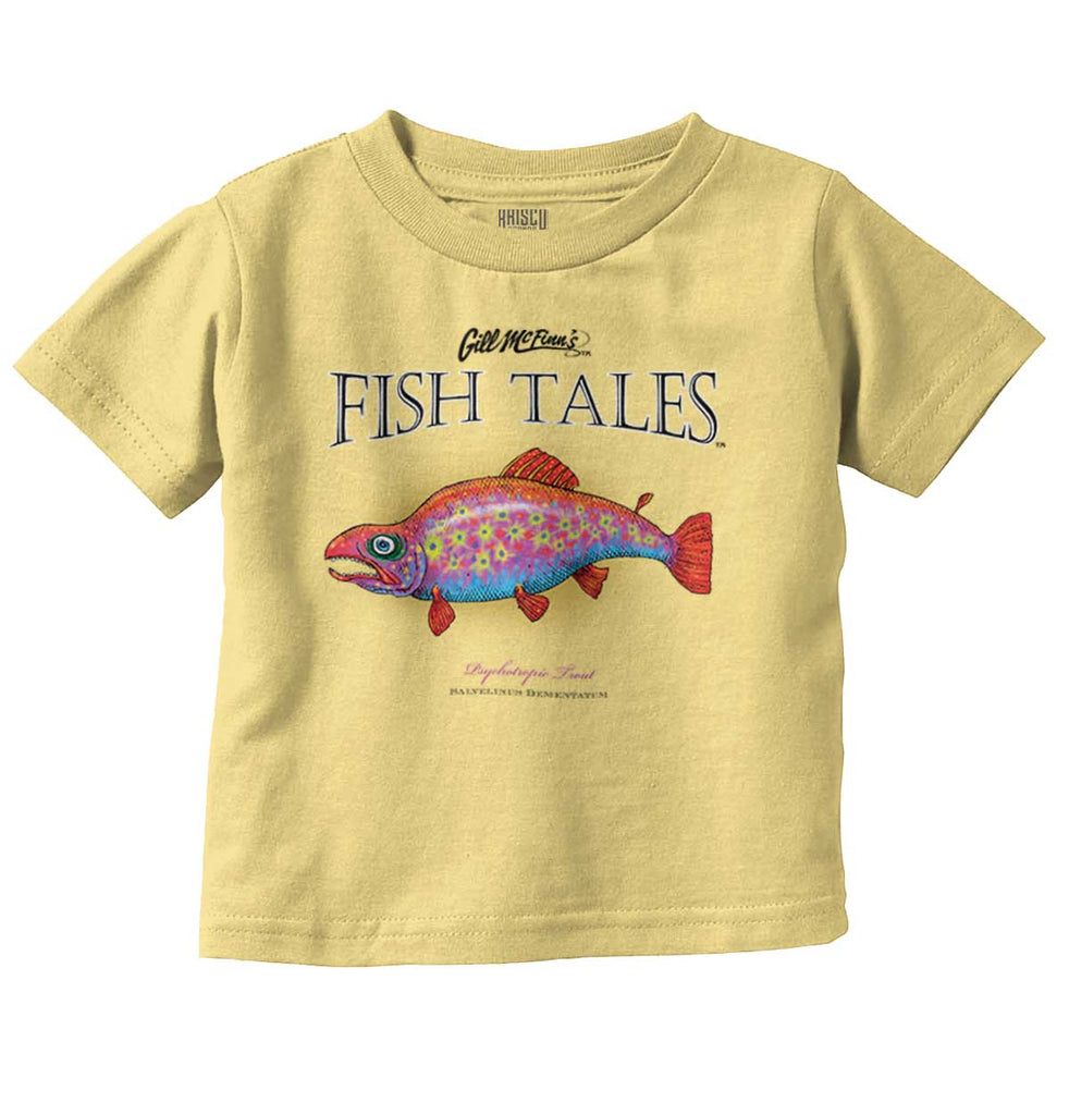 Psychotropic Trout Infant Toddler T Shirt-Direct To Garment Print-Brisco Baby