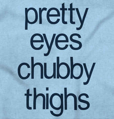 Chubby Thighs Infant Baby Bib-Direct To Garment Print-Brisco Baby