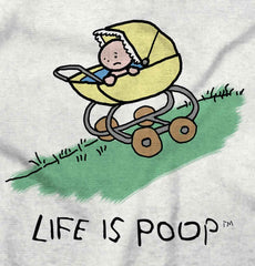 Downhill Stroller Infant Toddler T Shirt-Direct To Garment Print-Brisco Baby