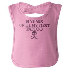 First Tattoo Infant Baby Bib-Direct To Garment Print-Brisco Baby